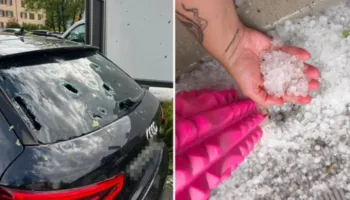 Stuhia e breshërit sa topat e golfit godet Zyrihin, disa të lënduar dhe dëme materiale në banesa e makina