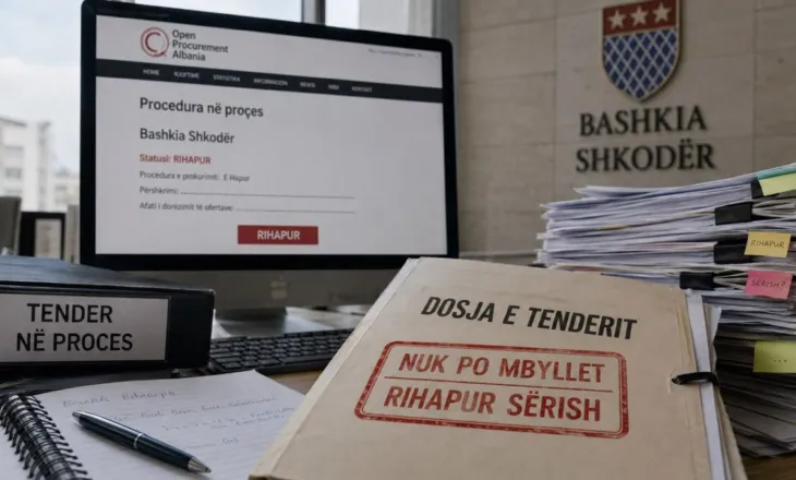 Tenderi që nuk po mbyllet/ Bashkia Shkodër e rihap sërish – çfarë ndodhi me dy procedurat e para?