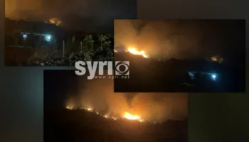 Tepelenë/ Zjarri në fshatin Dragot po përhapet me shpejtësi, e vështirë ndërhyrja