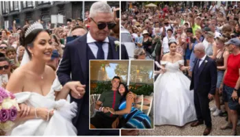 Thashethemet për dasmën e Cristiano Ronaldos, mijëra fansa “pushtojnë” Katedralen e Funchalit, zhgënjehen nga çifti