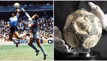 Topi ‘Dora e Zotit’ i Maradonës shitet 3,35 milionë dollarë