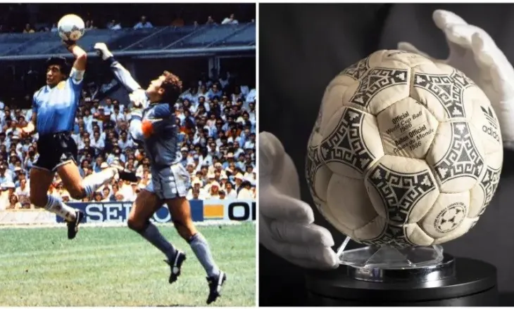 Topi ‘Dora e Zotit’ i Maradonës shitet 3,35 milionë dollarë