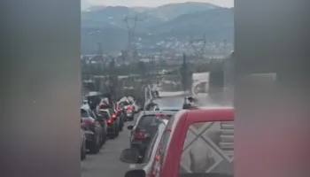 Trafik i rënduar në autostradën Tiranë-Elbasan, varg kilometrik automjetesh