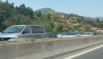 Trafik kilometrik në autostradën Tiranë – Elbasan