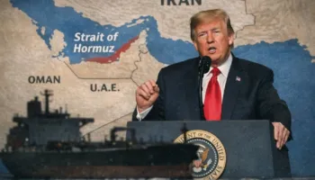 Trump publikon hartën, shpall Ngushticën e Hormuzit si “territor i ri amerikan”