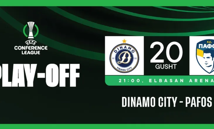 UEFA Conference League: Dinamo gati për ndeshjen e parë ndaj Pafos. Ja detajet