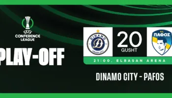 UEFA Conference League/ Një hap larg historisë, Dinamo City luan nesër ndeshjen e parë të play-off-it ndaj Pafos