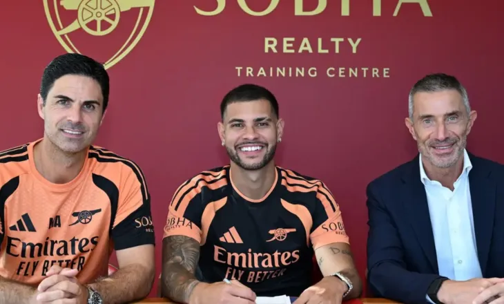 “Unë jam luftëtari juaj, nuk do të dorëzohem”, Bruno Guimaraes prezantohet zyrtarisht tek Arsenal dhe e nis me premtime të mëdha