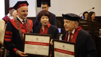 Universiteti i Prishtinës nderon me “Doctor Honoris Causa” Joseph dhe Shirley DioGuardi