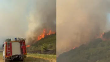 Vazhdon zjarri në Koilacin të Mallakastrës, flakët rrezikojnë banesat, mobilizohen forca zjarrfikëse nga 4 qytete