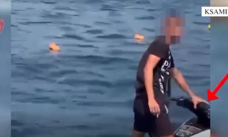 VIDEO/ Hyri me Jet Ski në zonën e pushuesve, bllokohet mjeti dhe gjobitet me 500 mijë lekë drejtuesi në Ksamil