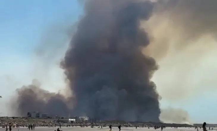 VIDEO/ Katastrofë nga zjarret në Francë, 1200 persona të evakuuar nga një kamping, situatë alarmante në Pas-de-Calais