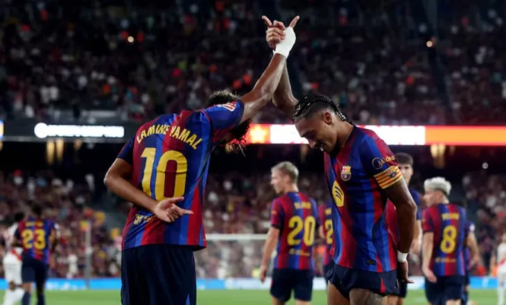 VIDEO: Lamine Yamal i jep fund thatësirës, Barcelona përmbys Vallecano-n për dy minuta (video)