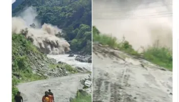 VIDEO/ Momente tmerri në Nepal, punëtori filmon përmbytjen nga afër, çasti kur vala e baltës dhe ujit afrohet