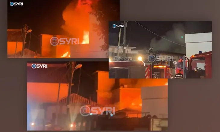 VIDEO/ Përfshihet nga flakët një banesë në Shkodër