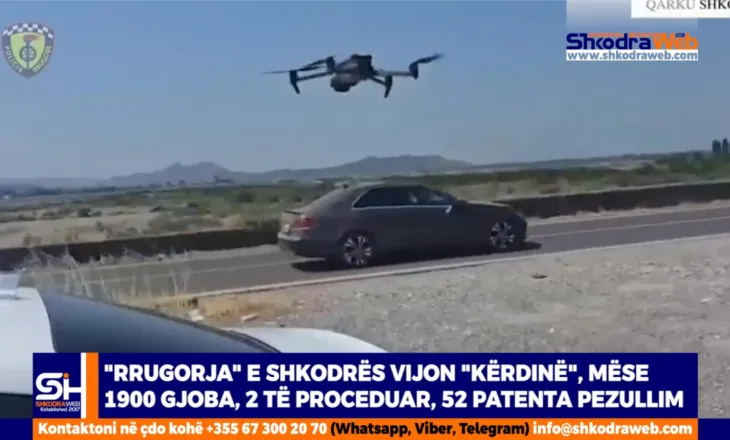 VIDEO – “Rrugorja” e Shkodrës e pamëshirshme, mëse 1900 gjoba, 2 procedime penale, 52 patenta pezullim
