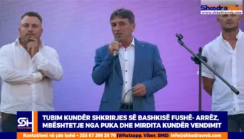 VIDEO – Tubim kundër shkrirjes së bashkisë Fushë- Arrëz, solidaritet edhe nga Puka e Mirdita…