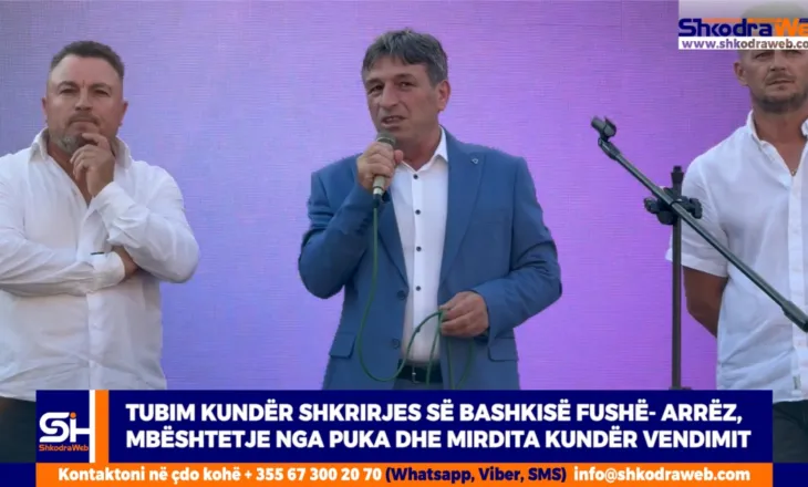 VIDEO – Tubim kundër shkrirjes së bashkisë Fushë- Arrëz, solidaritet edhe nga Puka e Mirdita…