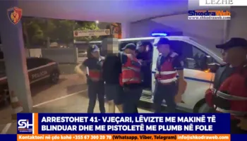 VIDEO+EMRI – Arrestohet 41- vjeçari me makinë të blinduar dhe me armë, nuk iu bind policisë për të…