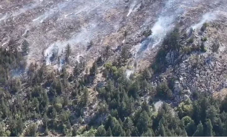 Vijon vatra e zjarrit në Parkun Kombëtar të Lurës, punohet me dy avionë
