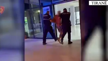 Vodhi “Audin Q5” dhe përplasi një polic gjatë arratisjes, pamjet nga arrestimi i turistit