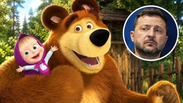 Zelensky ndalon filmin vizatimor “Masha dhe Ariu” në Ukrainë, akuzohet për propagandë pro-ruse