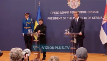 Zelensky viziton Beogradin, Vuçiç: Mbështesim rrugën europiane të Ukrainës