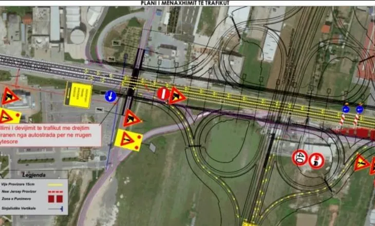 Zgjerimi i mbikalimit të Rinasit, bllokohet gjatë natës në 6-7 gusht autostrada Tiranë-Durrës