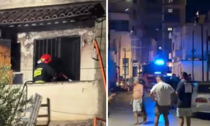 Zjarr në një banesë dy katëshe në Fier
