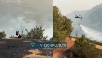Zjarret përfshijnë disa zona të Shqipërisë, ja bilanci i fundit nga Ministria e Mbrojtjes