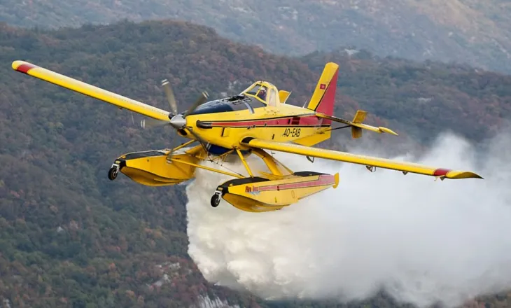 Zjarret përfshijnë Lurën dhe Bulqizën! Dy avionë “Air Tractor” hidhen në aksion