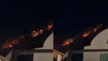 Zjarri në Malin e Çikës, flakët afrohen drejt fshatit turistik të Dhërmiut