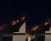 Zjarri në Malin e Çikës, flakët afrohen kërcënueshëm drejt fshatit turistik të Dhërmiut