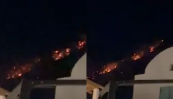 Zjarri në Malin e Çikës, flakët afrohen kërcënueshëm drejt fshatit turistik të Dhërmiut