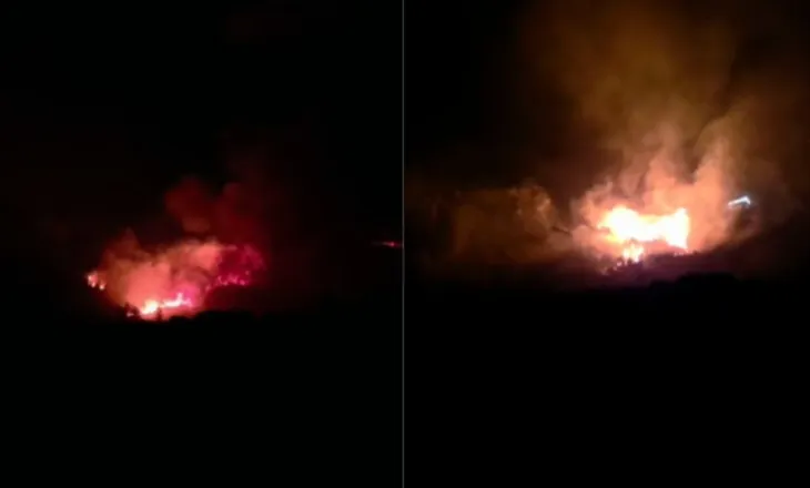 Zjarri në Malin e Krujës del jashtë kontrollit, flakët zbresin drejt zonave të banuara