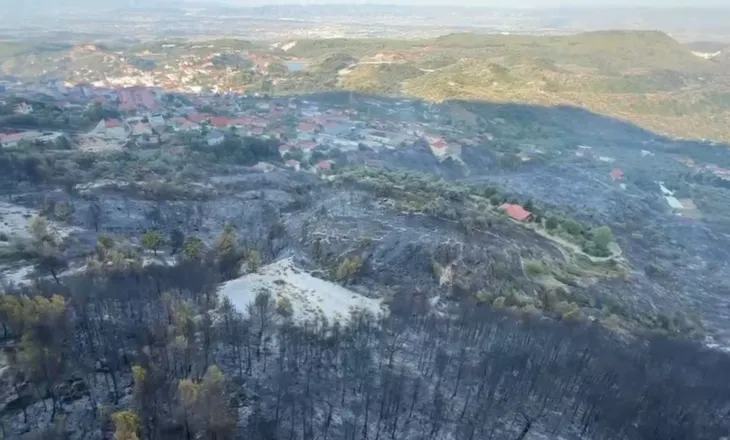 Zjarri rrethoi banesat në Krujë, gjithçka rreth e rrotull e shkrumbuar, pasojat që lanë pas flakët