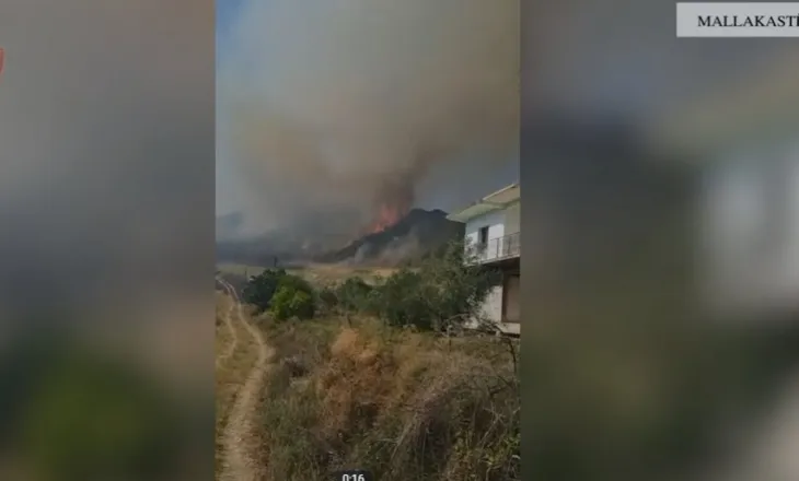 Zjarri rrezikon banesat në Koilac të Mallakastrës, evakuon disa familje! Flakët po përhapen drejt 4 fshatrave
