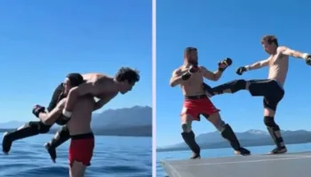 Zuckerberg sfidon kampionin e UFC-së, drejtuesi i Meta-s përfundon në mes të liqenit (VIDEO)