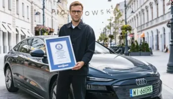 1338 kilometra me një karikim, piloti polak sfidon kufijtë e makinës elektrike dhe vendos rekord Guinness