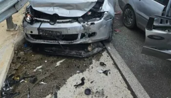 Aksident te Ura e Matit, përplasen dy automjete, dy persona dërgohen në Spitalin e Traumës