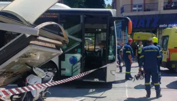 Autobusët përplasen kokë më kokë në Selanik, marrin para stacionin dhe katër gra! Një e plagosur rëndë