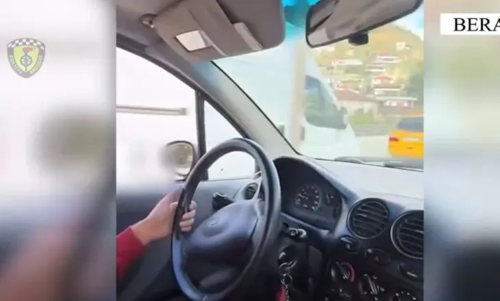 Bëri si ‘interesant’ me makinë mbi trotuar për TikTok, gjobitet me 600 mijë lekë shoferi në Berat