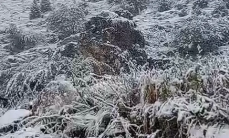 Bora e parë mbulon Bjeshkët e Nemuna, malet marrin pamje dimërore