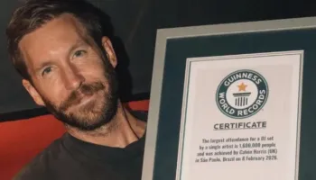 Calvin Harris vendos rekord botëror, 1.6 milionë njerëz morën pjesë në koncertin e tij në Brazil
