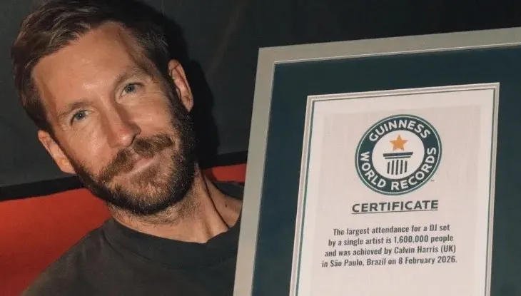 Calvin Harris vendos rekord botëror, 1.6 milionë njerëz morën pjesë në koncertin e tij në Brazil