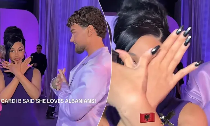 Cardi B bën shqiponjën dykrenare: I dua shqiptarët