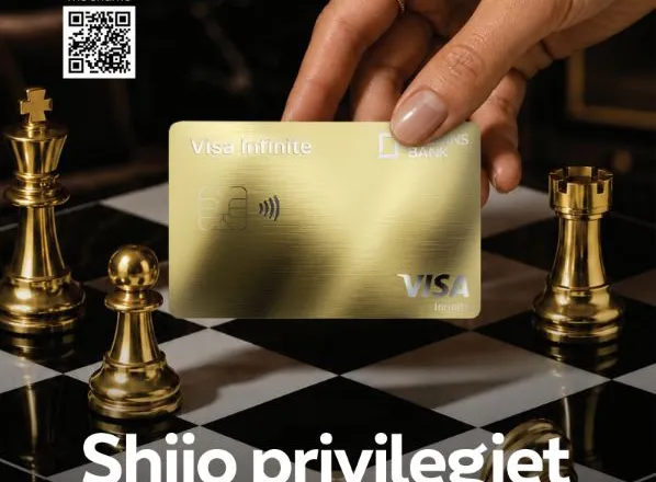 Credins bank sjell Visa Infinite, kartën e parë metalike në Shqipëri!