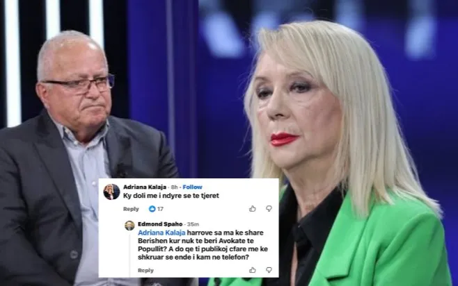 “Do t’i nxjerr mesazhet?!”- Spaho përplaset me Adriana Kalanë dhe e paralajmëron: Harrove sa ma ke sharë Berishën kur s’të bëri Avokate Populli?