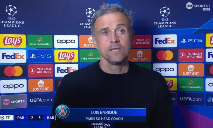 “Edhe Monako e di”, Luis Enrike ironizon pas humbjes: 10 herë po të luajmë, 8 herë fitojmë ne dhe 1 herë dalim barazim
