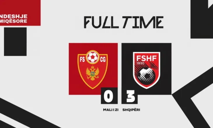 Fitore bindëse e Shqipërisë U-15 në Podgoricë ndaj Malit të Zi